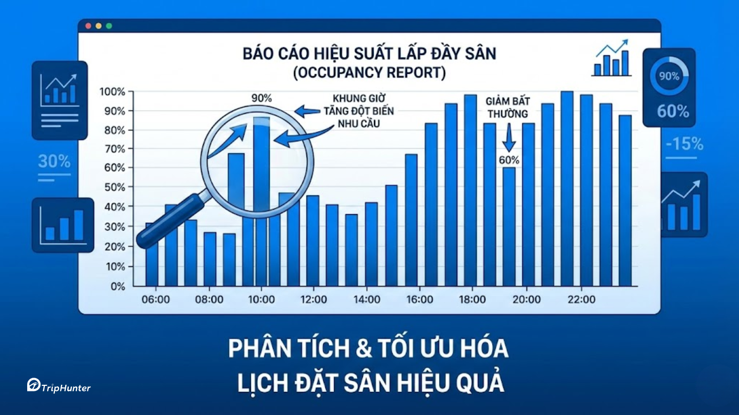 Làm sao lấp đầy lịch thuê sân cầu lông / pickleball cả ngày?